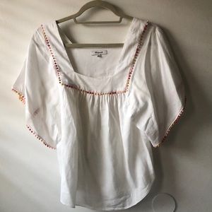 Boho short sleeve blouse